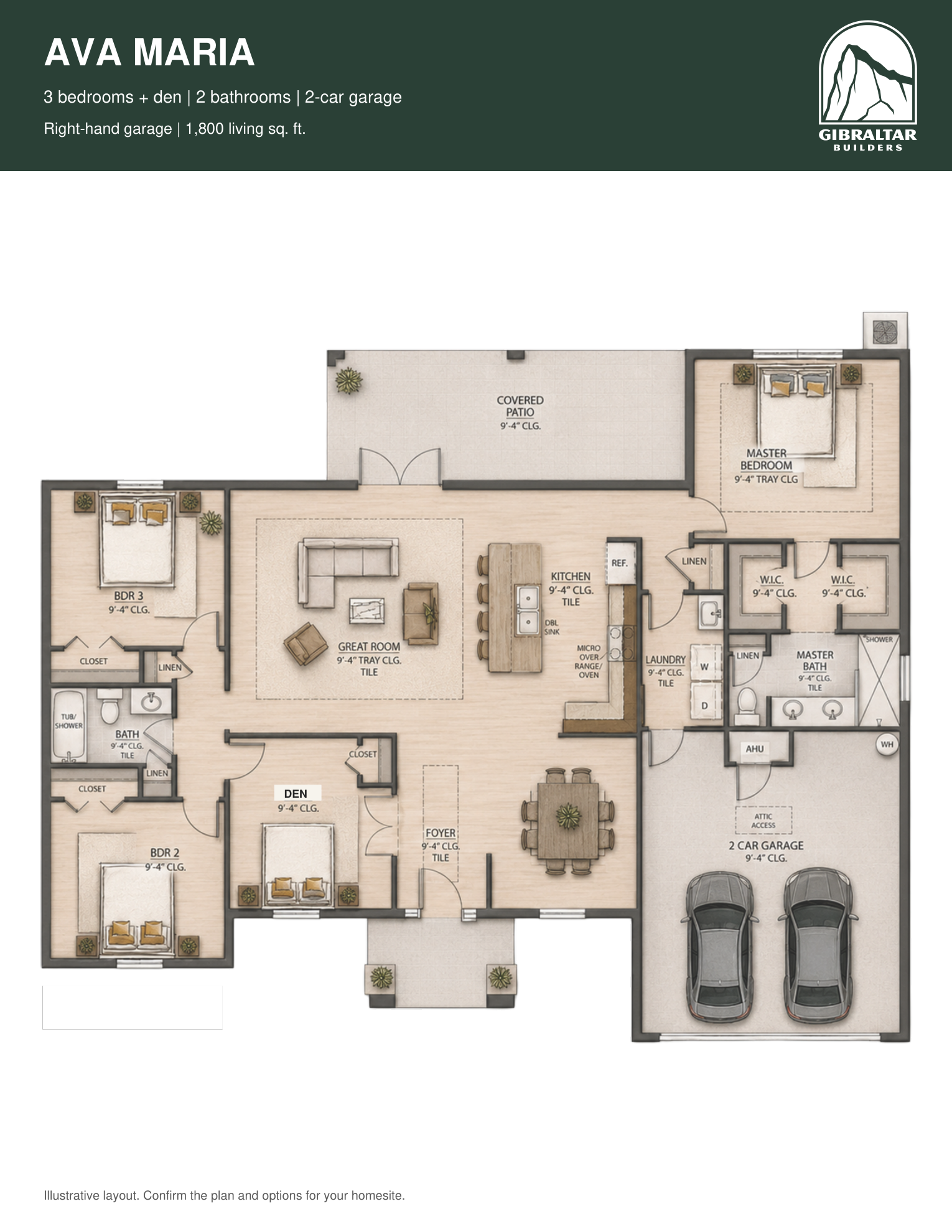The Ava Maria Floor Plan