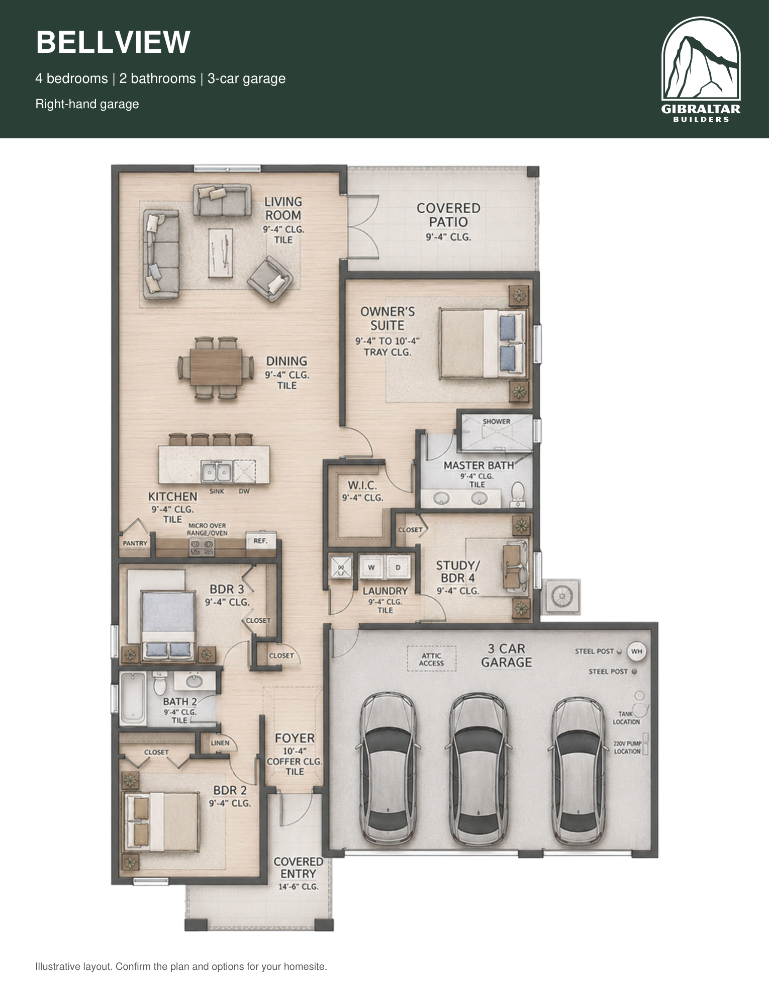 The Bellview Floor Plan