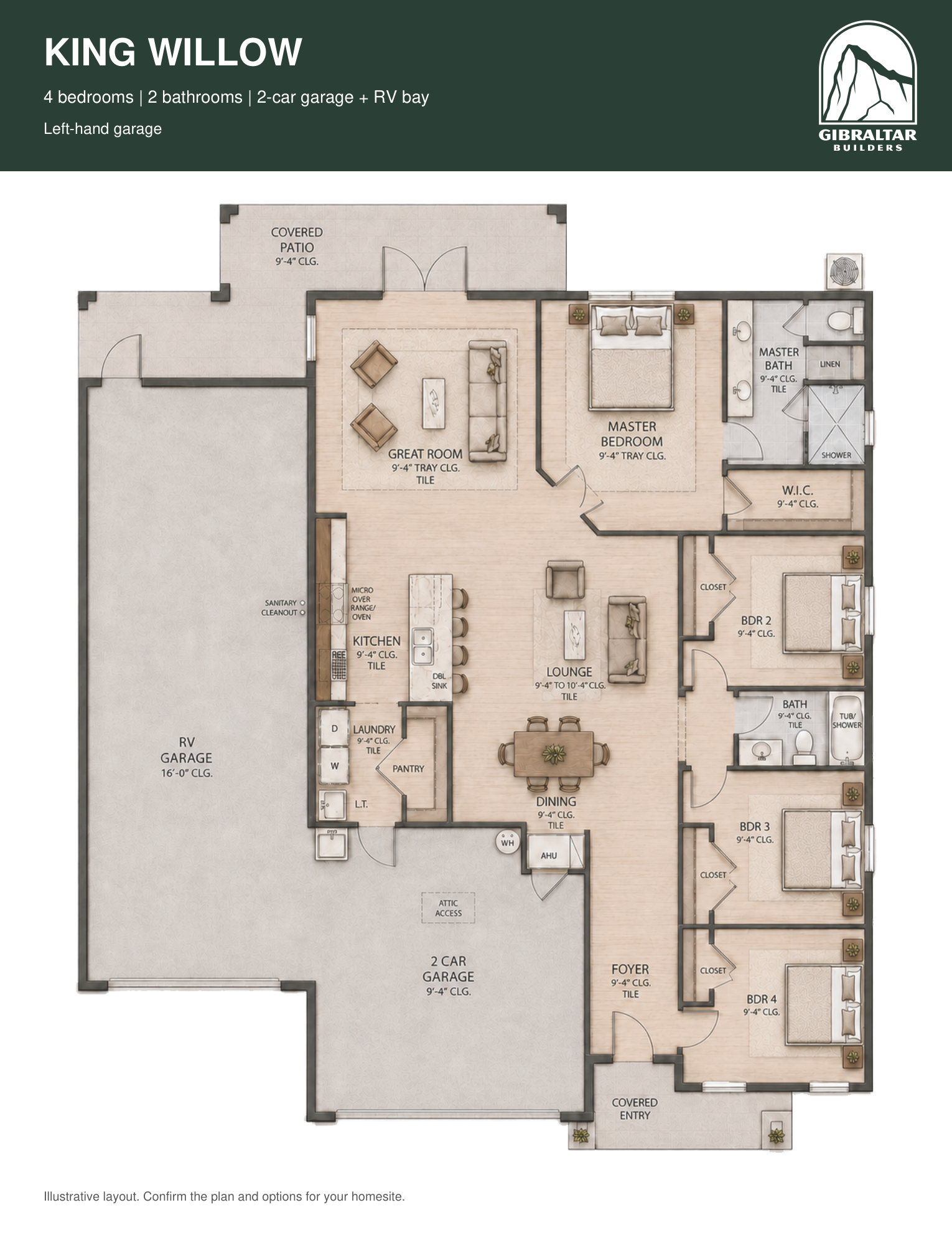 King Willow Floor Plan